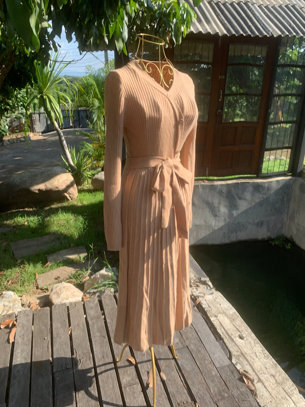 Whimsical wrap cardigan Dress