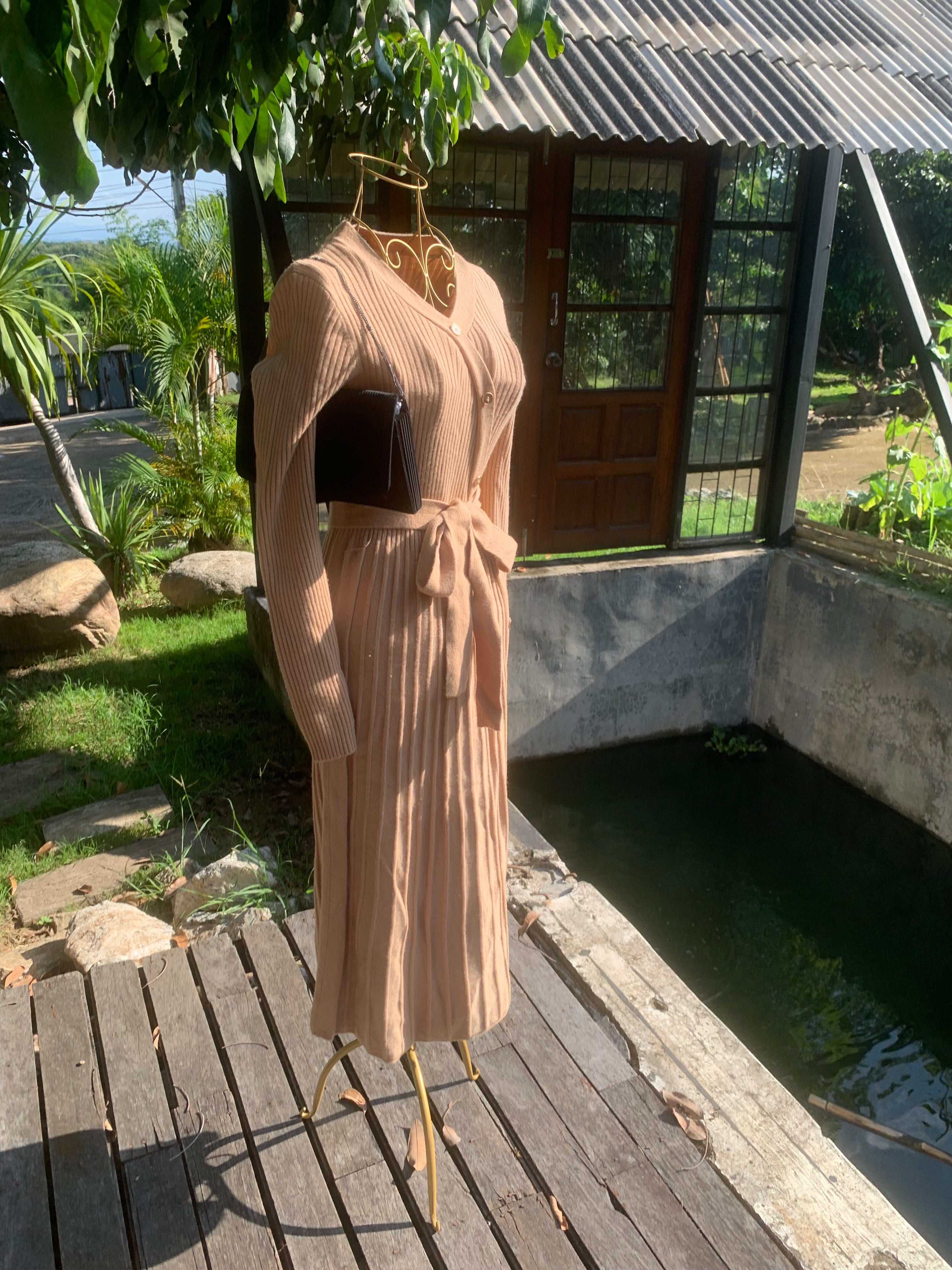 Whimsical wrap cardigan Dress