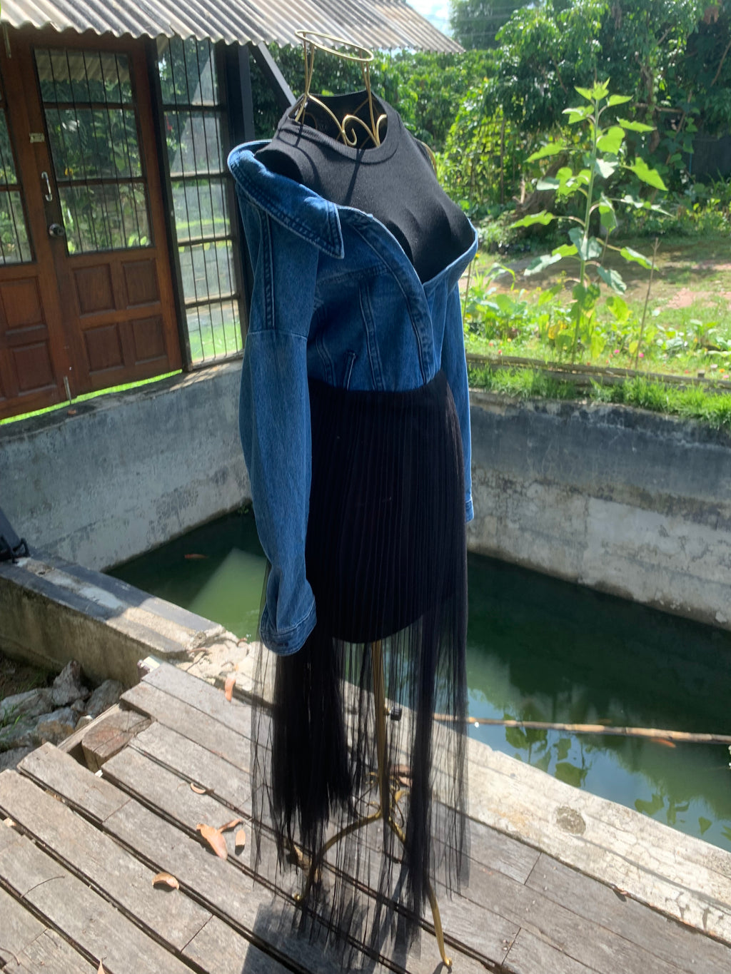 The Poet's Heart • Denim & Tulle Dress