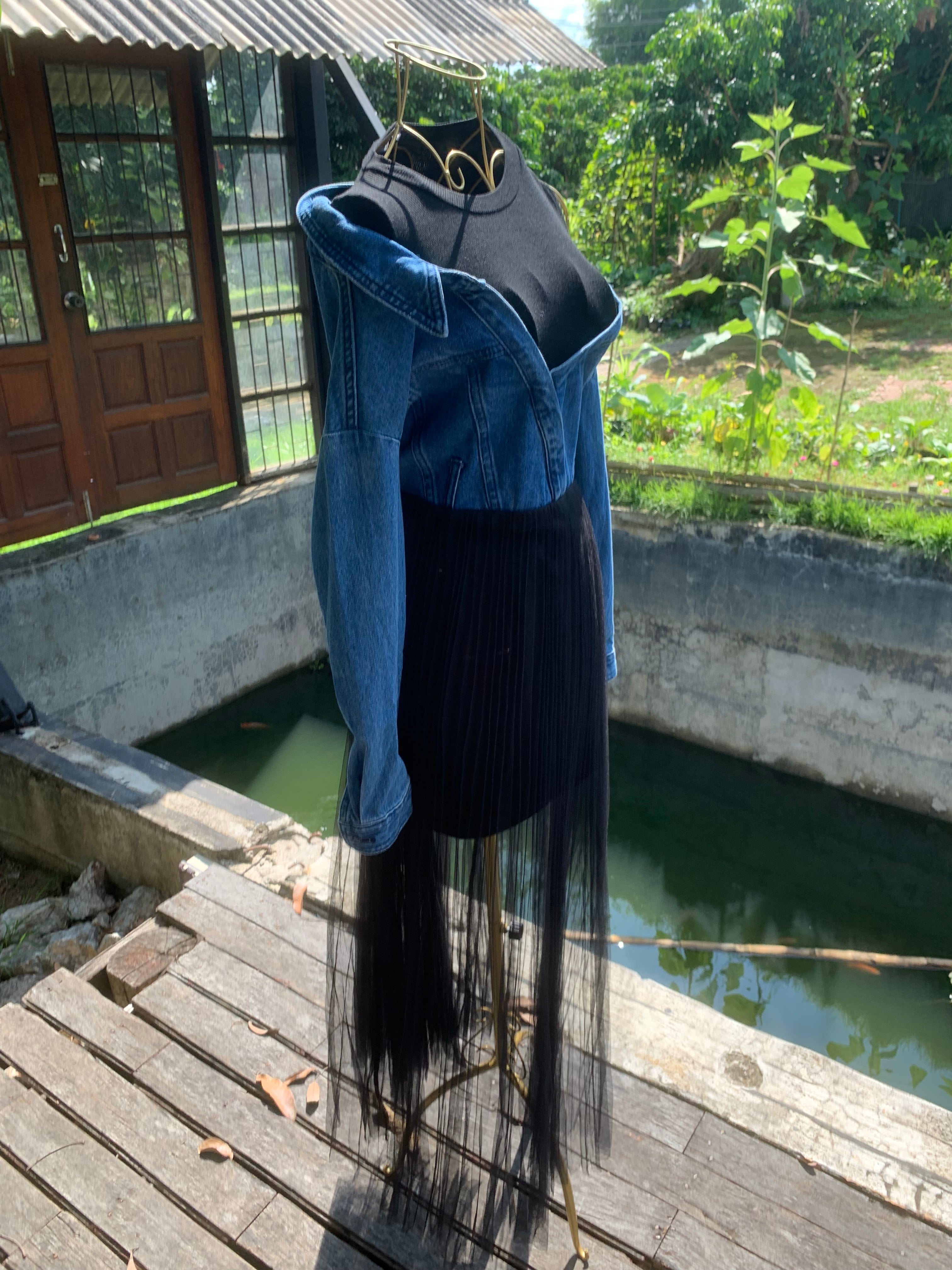 The Poet's Heart • Denim & Tulle Dress